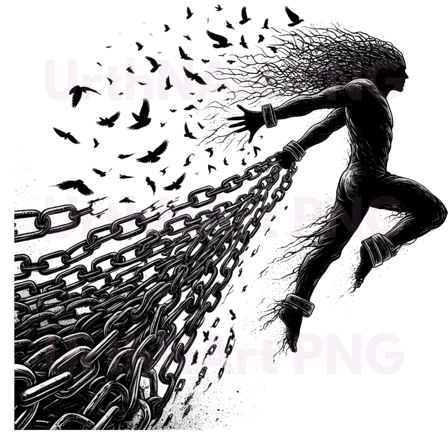 "Free the Mind" Liberation Art PNG – Digital Download - UrthNart