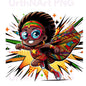 Clip Art Illustration – Child Superhero, Positive Images, African American Children, Black Kids - UrthNart