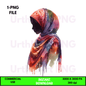 Digital Art Illustration: Praying Woman, Watercolor, Modesty, Feminine, Silhouette, African, African - American, Muslim Woman - UrthNart