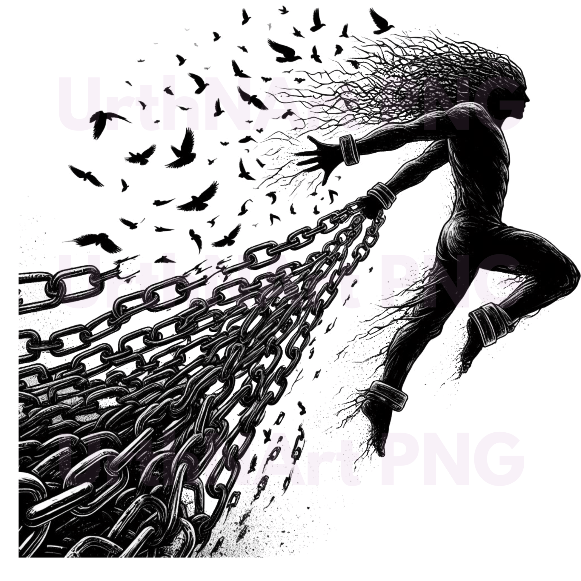 "Free the Mind" Liberation Art PNG – Digital Download - UrthNart