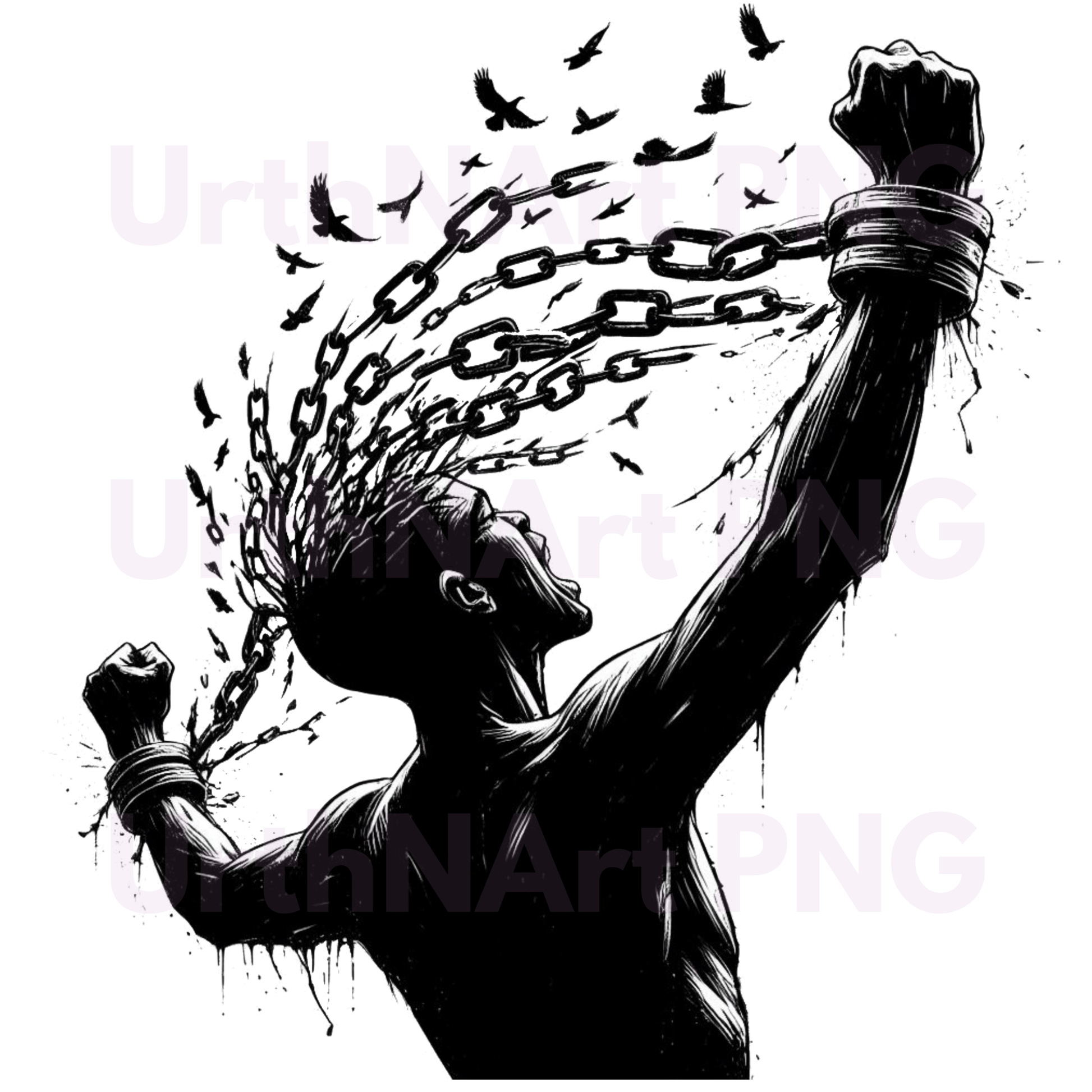 "Free the Mind" Liberation Art PNG – Digital Download - UrthNart